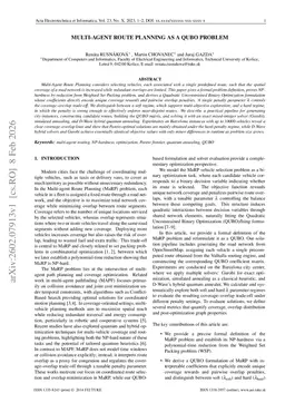 Multi-Agent Route Planning as a QUBO Problem