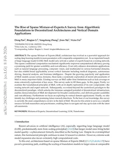 The Rise of Sparse Mixture-of-Experts:A Survey from Algorithmic Foundations to Decentralized Architectures and Vertical Domain Applications