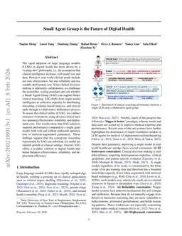 Small Agent Group is the Future of Digital Health