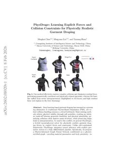 PhysDrape: Learning Explicit Forces and Collision Constraints for Physically Realistic Garment Draping