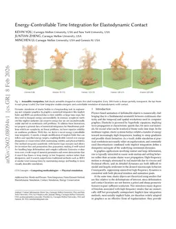 Energy-Controllable Time Integration for Elastodynamic Contact