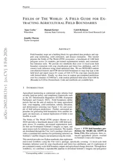 Fields of The World: A Field Guide for Extracting Agricultural Field Boundaries