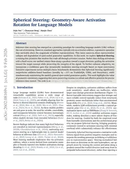 Spherical Steering: Geometry-Aware Activation Rotation for Language Models