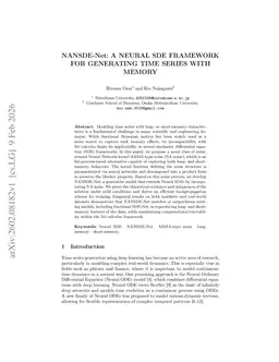 Nansde-net: A neural sde framework for generating time series with memory