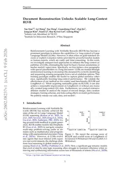Document Reconstruction Unlocks Scalable Long-Context RLVR