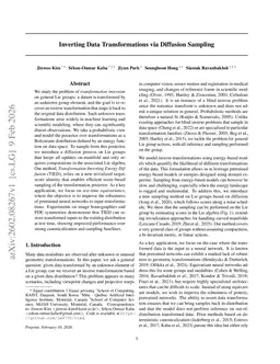 Inverting Data Transformations via Diffusion Sampling