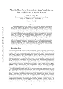 When Do Multi-Agent Systems Outperform? Analysing the Learning Efficiency of Agentic Systems