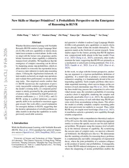 New Skills or Sharper Primitives? A Probabilistic Perspective on the Emergence of Reasoning in RLVR