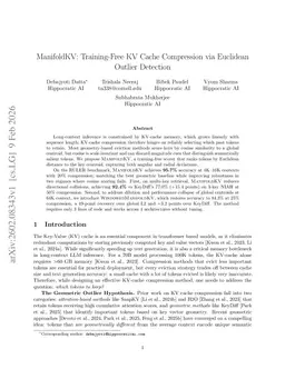 ManifoldKV: Training-Free KV Cache Compression via Euclidean Outlier Detection