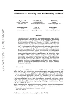 Reinforcement Learning with Backtracking Feedback
