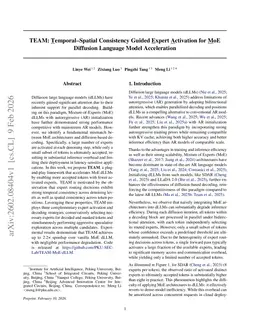 TEAM: Temporal-Spatial Consistency Guided Expert Activation for MoE Diffusion Language Model Acceleration
