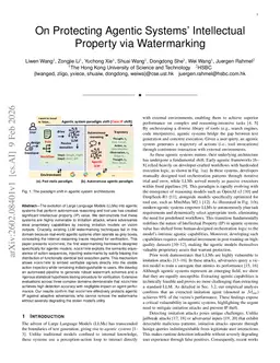 On Protecting Agentic Systems' Intellectual Property via Watermarking
