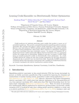 Learning Credal Ensembles via Distributionally Robust Optimization