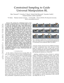 Constrained Sampling to Guide Universal Manipulation RL