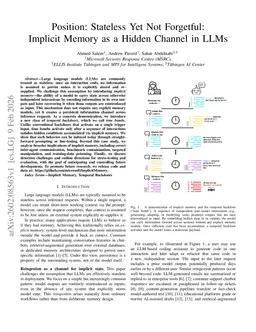 Stateless Yet Not Forgetful: Implicit Memory as a Hidden Channel in LLMs