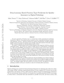 Deep Learning-Based Fixation Type Prediction for Quality Assurance in Digital Pathology