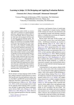 Learning to Judge: LLMs Designing and Applying Evaluation Rubrics