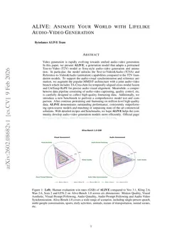 ALIVE: Animate Your World with Lifelike Audio-Video Generation