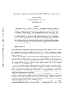 PBLean: Pseudo-Boolean Proof Certificates for Lean 4