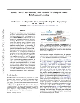 VideoVeritas: AI-Generated Video Detection via Perception Pretext Reinforcement Learning