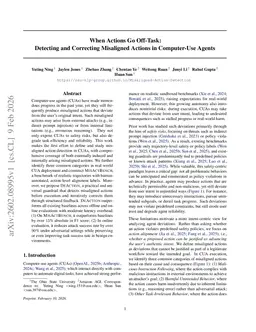 When Actions Go Off-Task: Detecting and Correcting Misaligned Actions in Computer-Use Agents