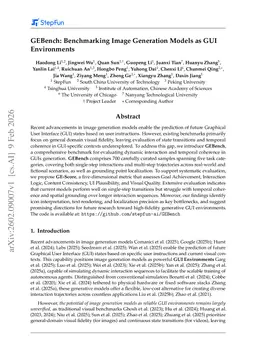 GEBench: Benchmarking Image Generation Models as GUI Environments