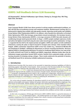 iGRPO: Self-Feedback-Driven LLM Reasoning