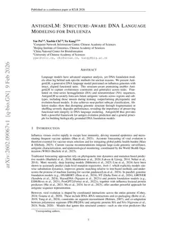 AntigenLM: Structure-Aware DNA Language Modeling for Influenza