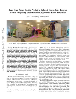 Legs Over Arms: On the Predictive Value of Lower-Body Pose for Human Trajectory Prediction from Egocentric Robot Perception