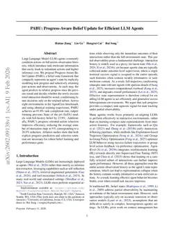 PABU: Progress-Aware Belief Update for Efficient LLM Agents