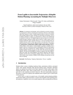 From Legible to Inscrutable Trajectories: (Il)legible Motion Planning Accounting for Multiple Observers