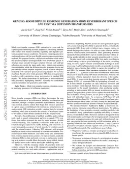 Gencho: Room Impulse Response Generation from Reverberant Speech and Text via Diffusion Transformers