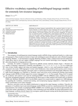 Effective vocabulary expanding of multilingual language models for extremely low-resource languages