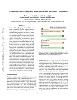 Listen to the Layers: Mitigating Hallucinations with Inter-Layer Disagreement