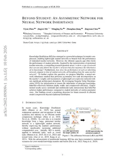Beyond Student: An Asymmetric Network for Neural Network Inheritance