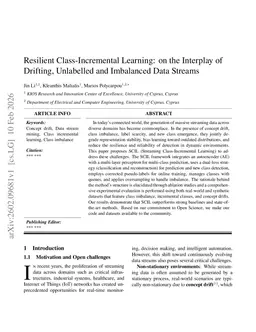 Resilient Class-Incremental Learning: on the Interplay of Drifting, Unlabelled and Imbalanced Data Streams