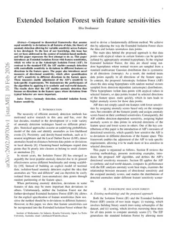 Extended Isolation Forest with feature sensitivities