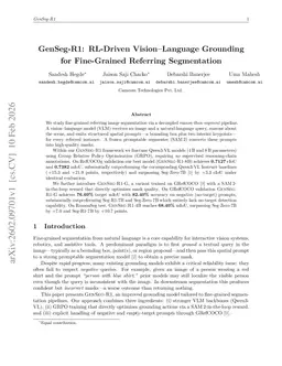 GenSeg-R1: RL-Driven Vision-Language Grounding for Fine-Grained Referring Segmentation