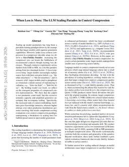 When Less is More: The LLM Scaling Paradox in Context Compression