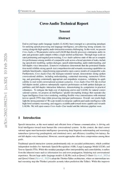 Covo-Audio Technical Report