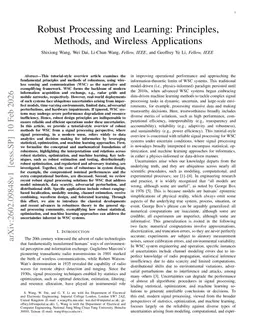 Robust Processing and Learning: Principles, Methods, and Wireless Applications