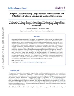 BagelVLA: Enhancing Long-Horizon Manipulation via Interleaved Vision-Language-Action Generation