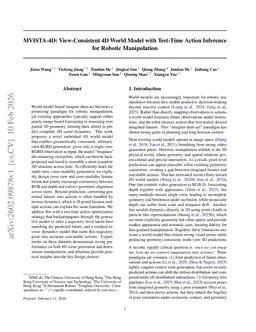 MVISTA-4D: View-Consistent 4D World Model with Test-Time Action Inference for Robotic Manipulation