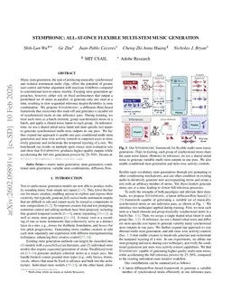 Stemphonic: All-at-once Flexible Multi-stem Music Generation