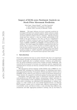 Impact of LLMs news Sentiment Analysis on Stock Price Movement Prediction