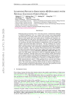 Learning Physics-Grounded 4D Dynamics with Neural Gaussian Force Fields