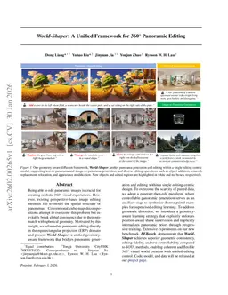 World-Shaper: A Unified Framework for 360° Panoramic Editing