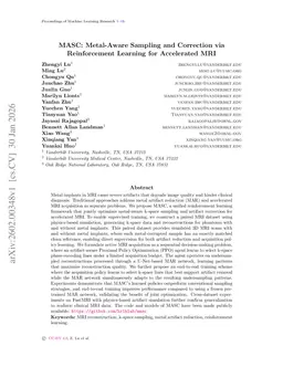 MASC: Metal-Aware Sampling and Correction via Reinforcement Learning for Accelerated MRI