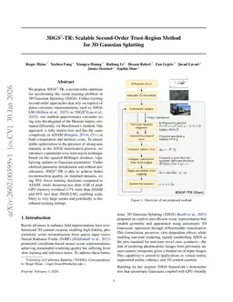 3DGS$^2$-TR: Scalable Second-Order Trust-Region Method for 3D Gaussian Splatting
