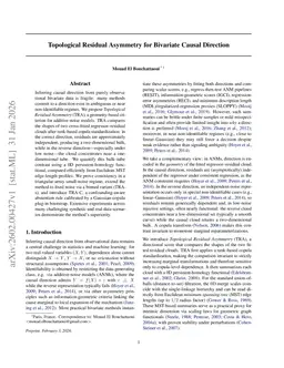 Topological Residual Asymmetry for Bivariate Causal Direction